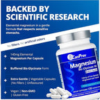 CanPrev Magnesium BisGlycinate Extra Gentle 140mg, 120 v-Caps 120-Day Supply - Pure Elemental Magnesium Supplement, Support Bone & Muscle Function, Gentle on Stomach, Perfect for Daily Magnesium Needs