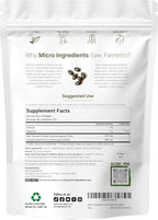 Micro Ingredients Saw Palmetto with Pumpkin Seed Oil for Men, 240 Softgels| Cold-Pressed Extract | Virgin Oil Formula | Rich in Essential Fatty Acids & Phytosterols | Non-GMO, Gluten & Soy Free