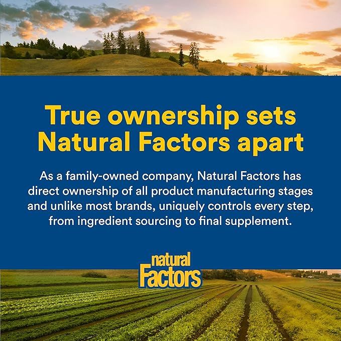 Natural Factors Lung, Bronchial & Sinus Health - Respiratory Health Supplement - Supports Lung & Sinus Health - Supports Healthy Lung Tissue & Mucus Consistency - 90 Tablets (90 Servings)