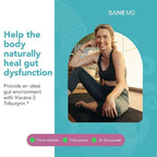 SANE MD - Viscera 3 Postbiotics with Tributyrin - Sodium Butyrate Supplement for Gas and Bloating Relief - Gut Health - IBS & Leaky Gut Butyric Acid Supplement - NSF Certified - 30 Capsules