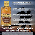 Tropical Oasis Liquid Turmeric Curcumin w/Bioperine - 1650mg Maximum Strength Turmeric Supplement with Black Pepper & Vitamin C - 98% Absorption Rate - 32oz