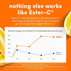 American Health Ester-C with Citrus Bioflavonoids Capsules - Gentle On Stomach, Non-Acidic Vitamin C - 500 mg, 60 Servings, 120 Count