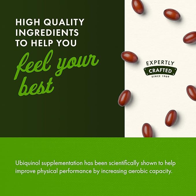 Swanson Ubiquinol - 100 mg - for Heart Health, Brain Energy & Antioxidant Support - Aids ATP Production* - Non-GMO - 120 Softgels
