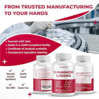 D-Mannose with Cranberry, Uva Ursi, Hibiscus, Ginger, Black Pepper - Supports Urinary Tract Health, Bladder Cleanse