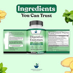 American Standard Supplements Digestive Enzymes Plus Probiotics & Prebiotics, 90 Veggie Capsules, for Digestion with Amylase, Bromelain, Papain, Lipase, Lactase, Protease, Papain, Cellulase
