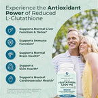 PurePremium Reduced Glutathione 1000mg per Serving – 98% Purity – L-Glutathione Supplement 500mg per Capsule – Antioxidant Supplement for Liver Detox, Skin, Brain & Immune Support – 45-Day Supply
