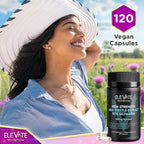 ELEVATE NUTRITION Milk Thistle - 288 mg, 80% Silymarin Extract - 120 Vegan Capsules - Dietary Health Supplement - Helps Maintain Liver Function & Digestive Comfort