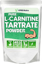 XPRS Nutra L Carnitine L Tartrate Powder - Premium Pure L Carnitine Tartrate - L-Carnitine Powder - Vegan Friendly Bulk L Carnitine - Amino Acid Supplement (16 Ounce)