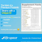 Life-Space Premium Broad Spectrum Probiotics, Clinically Proven, 32 Billion CFU & 15 Diverse Strains, Formulated for Daily Digestive Health & Immune Health, Probiotics for Women & Men, 30 Veg Capsules
