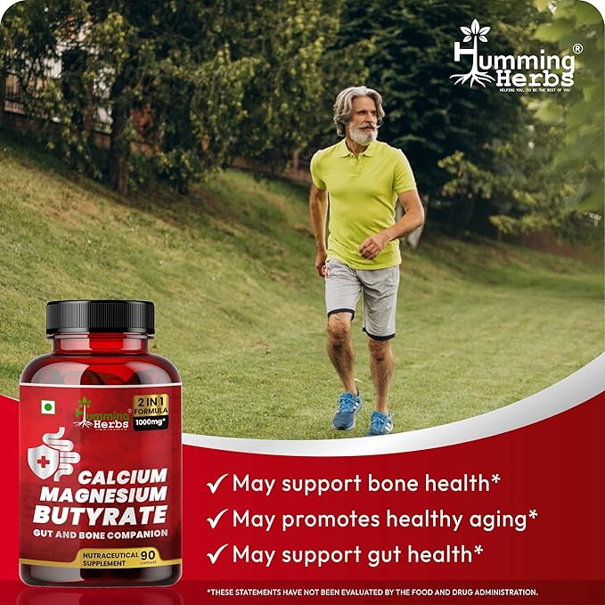 Humming Herbs Calcium Magnesium Butyrate Capsules (90)