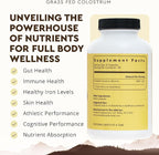 Ancestral Supplements Grass Fed Beef Colostrum Supplement, 3000 mg, Offers Immune Support and Promotes Gut Health, Athletic Performance, Healthy Iron Levels, Growth and Repair, Non GMO, 180 Capsules