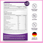 Active Iron Supplement 25mg + Multivitamin for Women, Clinically Proven to Increase Iron & Energy Levels, Maximum Absorption, Gentle, Non-Constipating, 60 Capsules + 60 Tablets in On-the-Go Foil Packs