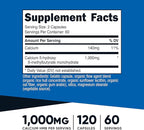 Nutricost HMB (Beta-Hydroxy Beta-Methylbutyrate) 1000mg (120 Capsules) - 500mg Per Capsule, 60 Servings - Gluten Free and Non-GMO