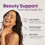 Hair Skin and Nails, Hair Growth Support, Healthy Skin & Nails, Biotin, Vitamins B1, B2, B3, B6 & B7 + B1, Supports Healthy Hair, Radiant Skin and Strong Nails, Vegan, 60 Caplets