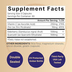 NatureBell Elderberry Quercetin 4-in-1 with Vitamin C & Zinc, 240 Capsules | Traditional Herbal Supplement | 500mg Sambucus Nigra, 500mg Quercetin, 250mg Vitamin C, 50mg Zinc Picolinate per Serving