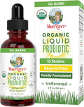 MARYRUTH'S Organics Liquid Probiotic for Ages 4+ | 2 Billion CFU | 13 Probiotic Strains | Gut Health & Digestive Support | Gas & Bloating Support | Vegan | Gluten Free | Travel-Friendly | 20 Servings