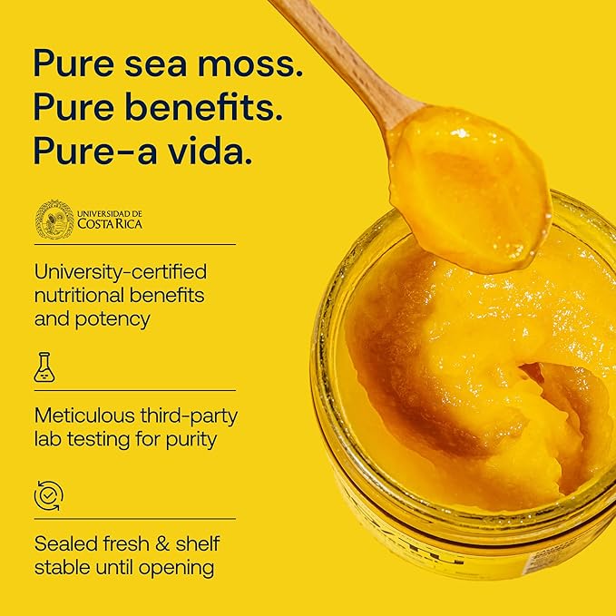 GO/TU Sea Moss Gel – 16oz Gold | Pure, Shelf-Stable Superfood | Nature’s Multivitamin