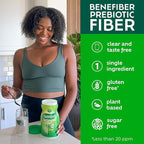 Benefiber Daily Prebiotic GLP-1 Friendly Fiber Supplement Powder for Digestive Health, Unflavored - 250 Teaspoons (17.6 Ounces)