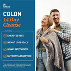 Dr. Tobias Colon Cleanse - Constipation Relief & Gut Health Support for Women & Men | 14 Day Colon Cleanser for a Gentle Colon Detox & Gut Flush - 3 Bottles of 28 Capsules