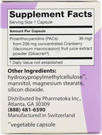 ellura 36 mg Clinically Backed Soluble, Bioactive PACs – 100% Concentrated Cranberry Fruit Juice Extract, for Urinary Tract Health, 30 Capsules