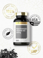 Carlyle Niacinamide 500mg Capsules | 300 Count | Vitamin B3 | Non-GMO & Gluten Free Supplement