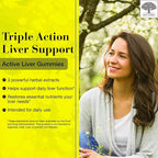 NEW NORDIC Eye & Liver Support Bundle, Blue Berry Eye Vitamin (Strong) 120s Plus Active Liver Gummies 60ct