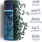 ENERGYBITS - Organic Spirulina Tablets - Plant-Based Algae Superfood - for Focus, Fitness, Energy - Plant Protein - Gluten Free - Collagen, Vitamin B12, Omega 3 - Keto & Vegan - 900 Algae Tablets