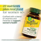 MegaFood Multivitamin for Women 40+ One Daily Womens Multivitamin - with Methylated B12, Methyl Folate, Vitamin D3, C & Zinc - Energy Metabolism, Immune Support & Bone Health, Vegetarian, 90 Tablets