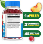 Lifeable Sugar Free Fiber Gummies for Adults | 4g | Great Tasting Fiber Supplement Gummies | Keto Friendly, Gluten Free, Vegan, Non GMO Prebiotic Fiber | for Digestive Health | 90 Gummies