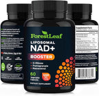 ForestLeaf NAD Resveratrol Capsules, Liposomal NAD Supplement for Women and Men with D-Ribose and Pomegranate, NAD+ for Energy, Focus and Anti-Aging Support, NMN Supplement Alternative (60 Caps)