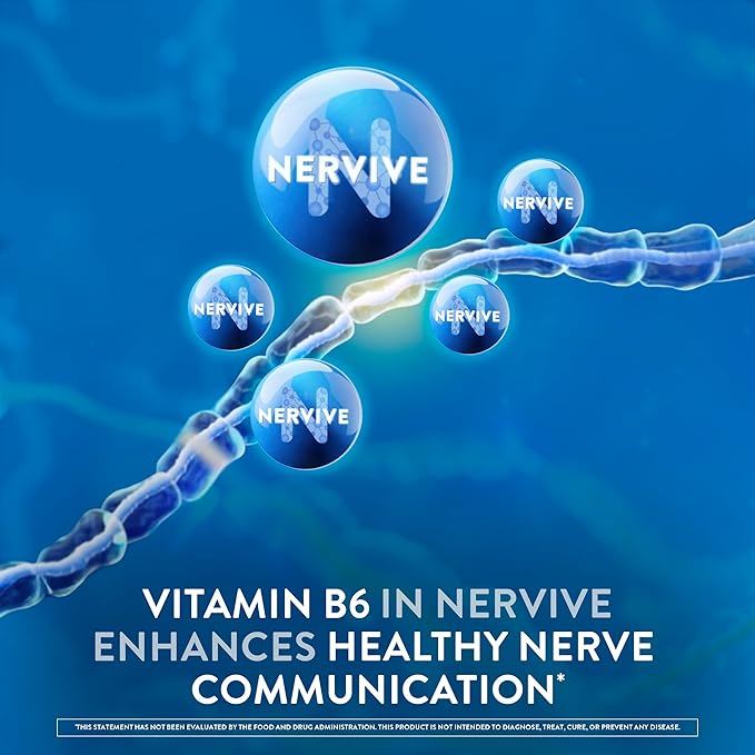 Nervive Nerve Health, Alpha Lipoic Acid, Fortify Nerve Health, Healthy-Function, Healthy Blood Circulation, Supplement, Tablet, 60 Tablets, (Pack of 2)