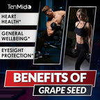 9in1 Grape Seed Extract Liquid Drops with Elderberry, Bilberry, Acai Berry, Lutein, Zeaxanthin, and More - Antioxidant & Immune System Support - 30ml 1 Fl Oz