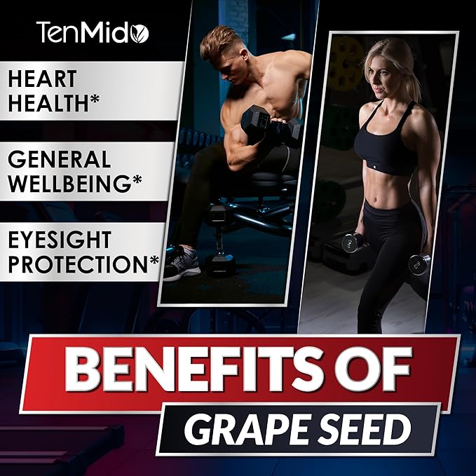 9in1 Grape Seed Extract Liquid Drops with Elderberry, Bilberry, Acai Berry, Lutein, Zeaxanthin, and More - Antioxidant & Immune System Support - 30ml 1 Fl Oz