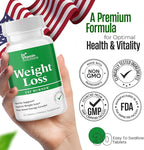 Weight Loss Supplements for Women & Men - Includes Green Tea Extract, Chromium, Vitamin B6 - Energy Booster, Belly Fat Burner & Appetite Suppressant Diet Pills - 30 Tablets