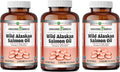 Amazing Omega Wild Alaskan Salmon Oil 2000 Mg Supplement | Softgels | Non-GMO | Gluten-Free | Made in USA (3 Pack | 180 Count)