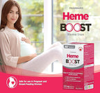 Hemeboost 11.6mg (232mg Heme Iron Pills), High Potency Iron Supplement for Women & Men, High Absorption & Gentle on Stomach, Safe for Use in Pregnancy, 60 Tablets