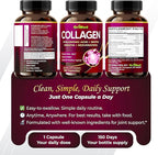 GriMed Organic Collagen 6,419 mg with Hyaluronic Acid, Biotin, Keratin, Resveratrol Hair Skin, Nails Vitamins (150 Count (Pack of 1))