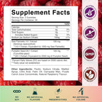Vitamatic Saw Palmetto & Pumpkin Seed Gummies – Sugar-Free Botanical Extract – Natural Raspberry Flavor – Vegan, Non-GMO, Plant-Based Gummies – 60 Count