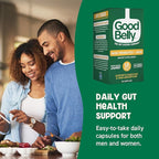 GoodBelly Probiotic Capsules for Digestive Health & Iron Absorption | Vegan Probiotic Supplement with 10 Billion Live Cultures | Probiotics for Women & Men | 30 Capsules