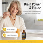 HERBIFY Lions Mane - Lions Mane Mushroom Supplement- Lions Mane Tincture - Lions Mane Immune Support - Lions Mane Tincture for Memory, Focus & Clarity - Daily Mushroom Supplement 2 Fl oz