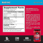 BSN Workout Bundle of NO XPLODE Pre Workout Powder Blue Raz, 30 Servings Amino X Muscle Recovery Intra Workout Support, Caffeine Free Blue Raz, 30 Servings