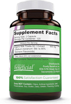 PURELY beneficial Organic Milk Thistle Capsules, 50:1 Milk Thistle Extract, Liver Cleanse & Antioxidant Support, 120 Veg Capsules, Vegan & Non-GMO