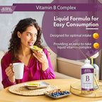 Buried Treasure B Complete - Liquid Vitamin B Complex with MethylCobalamin B12 & MethylFolate B9, Biotin, B1, B2,B3, B5, B6, Liquid & Sugar-Free, Women & Men, Dose Cup for Measuring