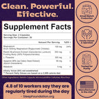 Natural Sleep Aid with Magnesium Glycinate, Reishi Mushroom Extract, L-Theanine, Apigenin, and Melatonin - Sleep Supplement for Adults Seeking Deep Rest - 60 Capsules, Made in the USA