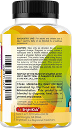 BrightKids Eye Health Gummies for Kids & Teens – Lutein & Zeaxanthin Vision Support – Vegan, Non-GMO Eye Vitamins for Screen Time – Tasty Mango Flavor – 60 Gummies