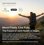 Vegan Glucosamine Chondroitin MSM Joint Support Supplement for Women and Men. Snow Mushroom Chondrotin Sulfate OptiMSM® Mobility, Cartilage & Flexibility Support Shellfish-Free, Non-GMO 120 Capsules