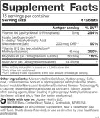 Jigsaw Health MagSRT | Magnesium Supplement with Vitamin B6, Folate & B12 | 60 Tablets | 15 Servings