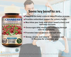 Cranberry Supplement for Women with D-Mannose & Vitamin C – Urinary Tract & Bladder Support – 150 Capsules in Premium Amber Glass Bottle, Vegan, Non-GMO
