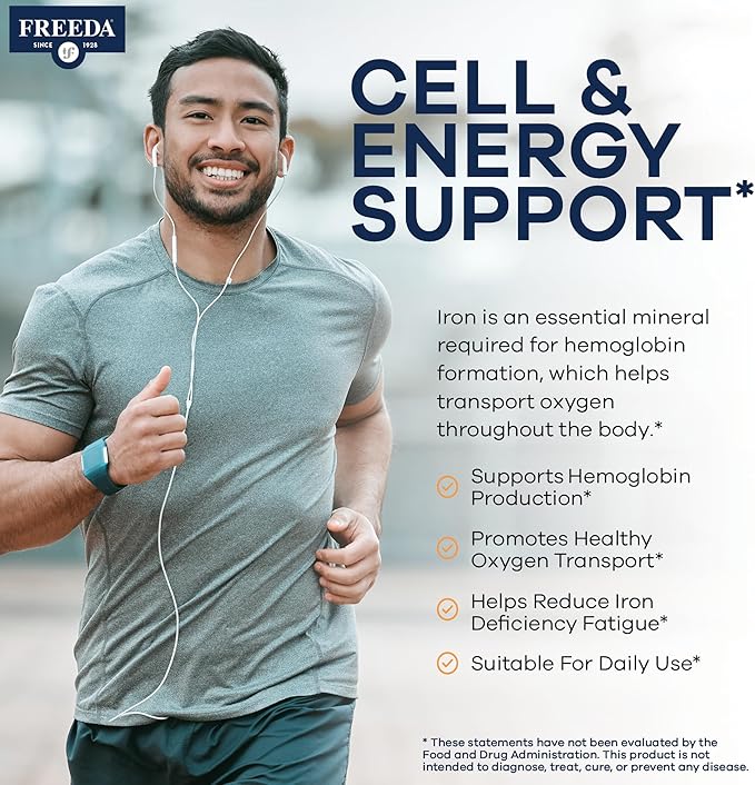 Freeda Iron Supplement - Ferrous Fumarate Iron Tablets