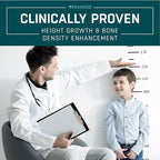 Height Growth Maximizer, Calcium, Vitamin D3 and Zinc Blend Pills, Bone Growth Supplement for Kids and Teens, Bone Strength, Density Support, GMO-Free, Gluten-Free, Made in USA, 120 Caps